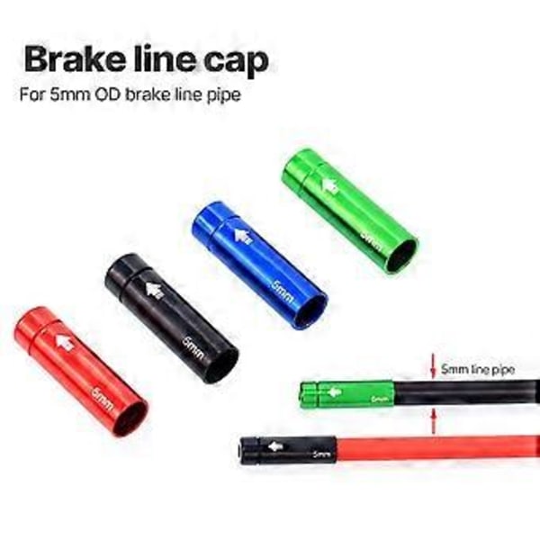 10 st Cykel Växelvajer Ändhylsor Cykel Växelvajer Ändhylsor Bromsvajer Hölje Ändhylsor Set Röd 4mm Red 4mm