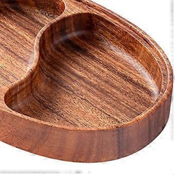 Serveringsbakke Tørret Frugtskål Madopbevaringsbeholder Trækasse Appetizerfad til Hjemmebord Bordpynt Brød (30x20x4,5cm) 30x20x4.5cm
