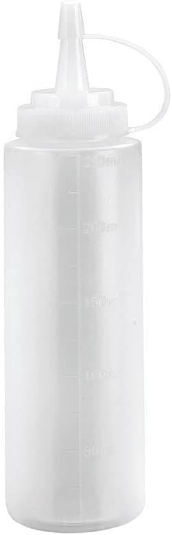 2 stycken 350ml 12oz-Vit Mjuk Plastflaska med Hällpip