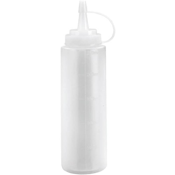 2 stykker 240ml 8oz-Hvit plast myk helleflaske