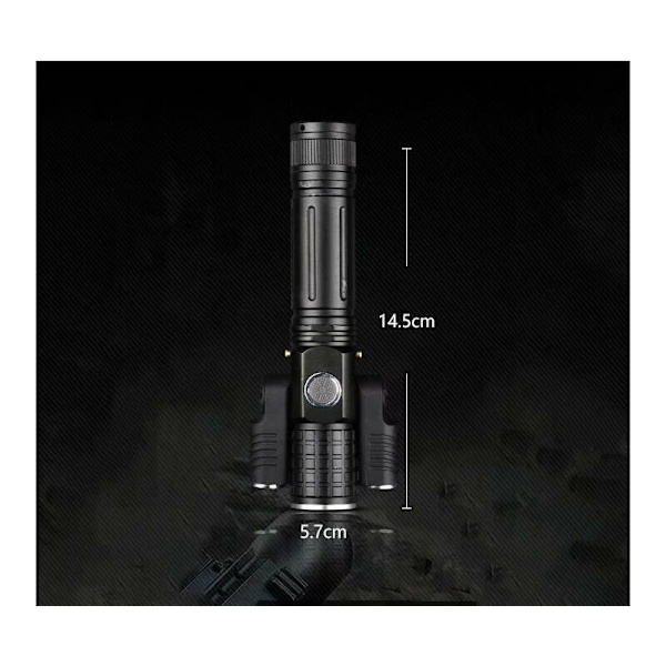 LED nattlampa T6+XPE Multifunktionell LED ficklampa Utomhus nattlampa