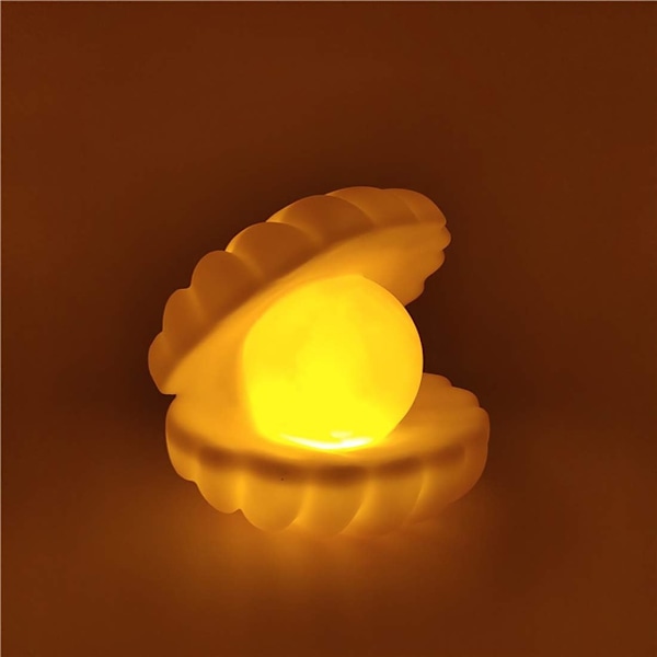 Shell Pearl Night Light Lampe de chevet Chambre Lumière C