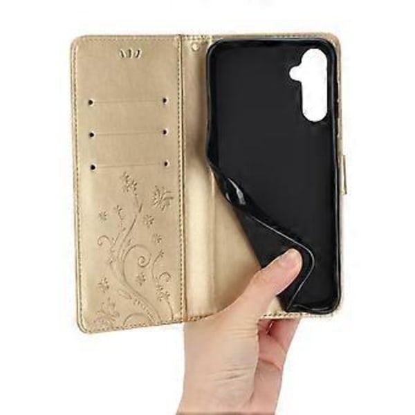Til Samsung Galaxy S24 FE Etui PU Læder Telefon Wallet Cover med Rem Style B