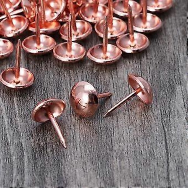 100 Stycken Möbelspik Antik Möbel Dekorativa Nubb Sortimentskit för Smycken Present Vinlåda Soffa Hållbar Grön brons Green bronze