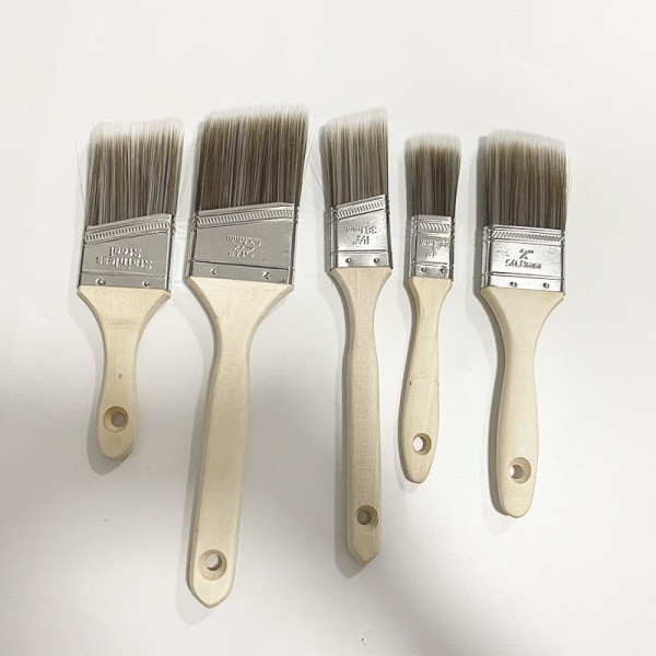 1 sett med 5 stk Remodeler Paint Brushes for Walls, Small Paint Brus