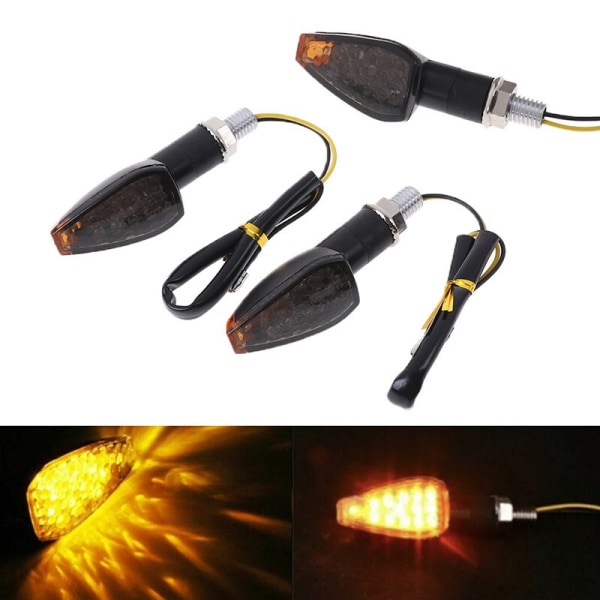 4 st Motorcykel LED Blinkers, 12V Allmän LED Blinkers Sig