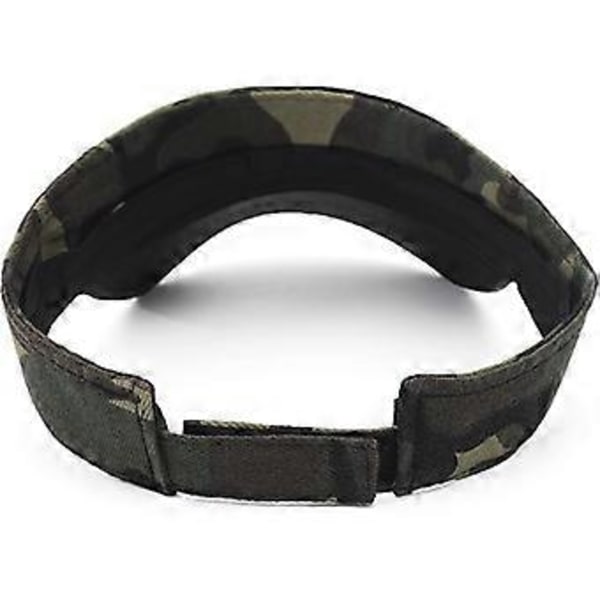 Sommar Solskärm Keps Tryck Sport Tennis Visir Hatt för Kvinnor Flickor Camo Grön Camo Green