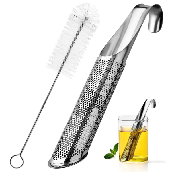 (Sett med 1) Teinfuser Pipe Rustfritt Stål Te Filter med INOX