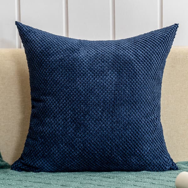 Blød polyester pudebetræk firkantet partikel pudebetræk med deco