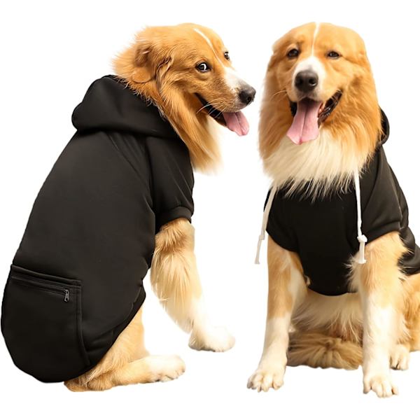 Hundtröjor, Husdjurskläder Vinterrock Sweater (Svart)