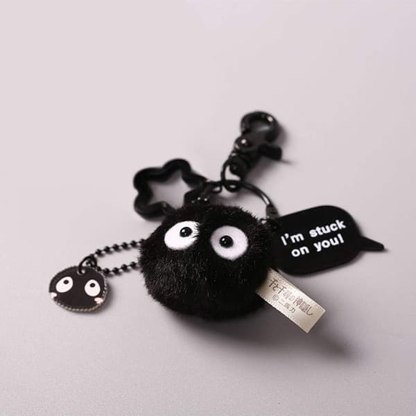 Støvklud Kanin Soot Sprite Blød Nøglering (Stil A)