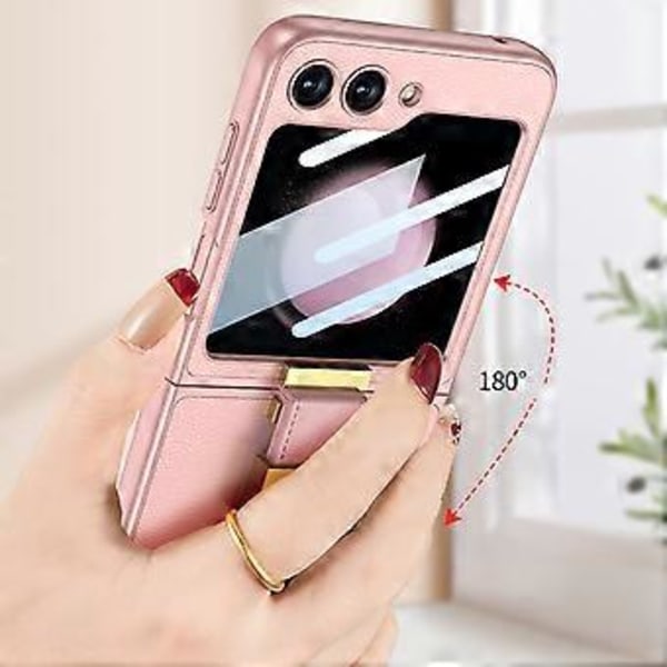 GKK Ultratyndt Læder Ring Cover til Samsung Galaxy Z Flip5