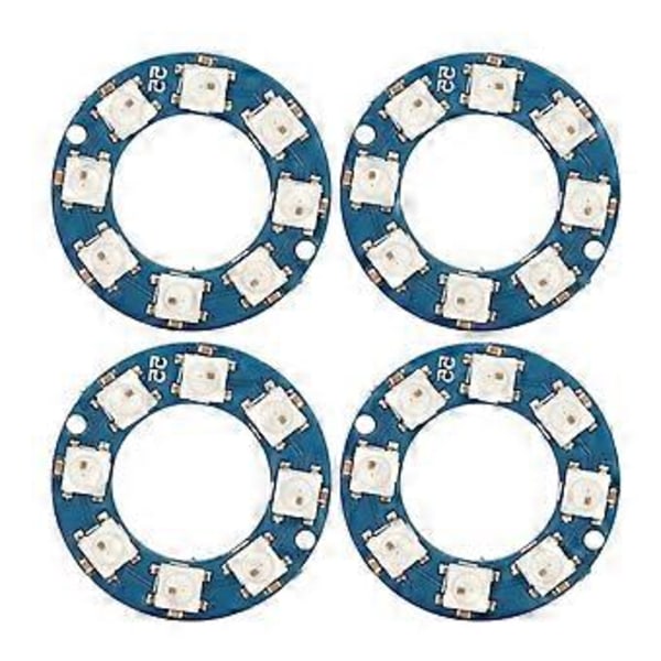 4 stk. LED Ring Lampe Board RGB Fuld Farve 8 stk. LED WS2812 5050 Chip til Dekoration