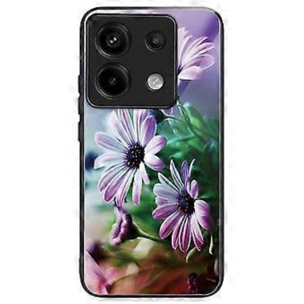 Skal för Xiaomi Redmi Note 13 Pro 5G/Poco X6 5G Härdat Glas+TPU Mönstertryck Baksida Telefonskal Style P