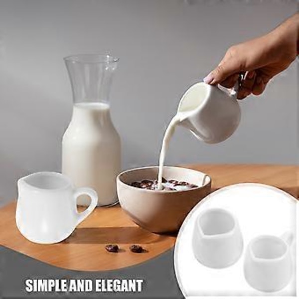 6 stk. mælkekander, krydderikander, mælkekopper, praktiske keramiske kaffekopper