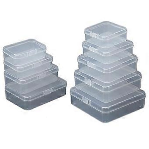 Plastboks rektangulær, liten arbeidsstykke boks, oppbevaringsboks, plastboks (style1202)
