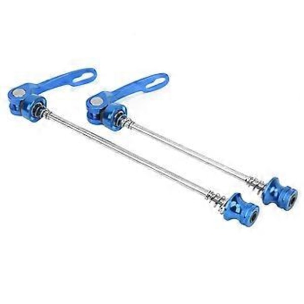 2 stk. Cykelhjulsnav Spyd Mountainbike Racercykel Aksel Quick Release Spyd Håndtag Blå