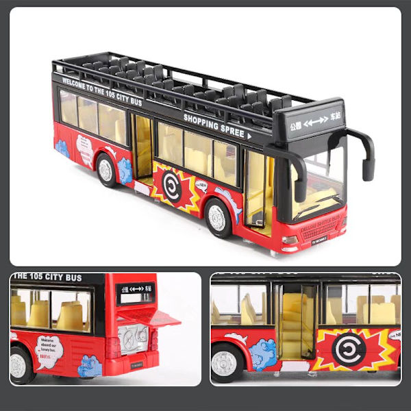 Ny hållbar bärnstensfärg för skolbuss, buss, buss, riktig metall sim