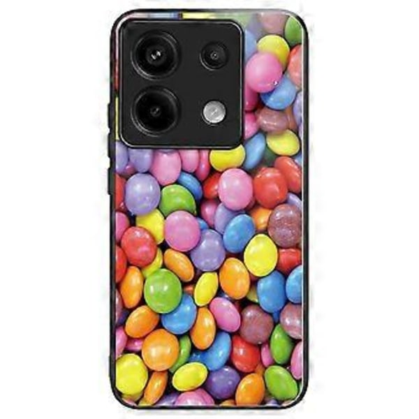 Skal för Xiaomi Redmi Note 13 Pro 5G/Poco X6 5G Härdat Glas+TPU Mönstertryck Baksida Telefonskal Style O