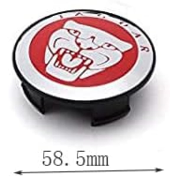 Set med 4 hjulnavkapslar NAVKAPSLAR blå 59 mm för JAGUAR X TYPE