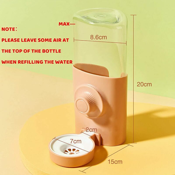 Kanin Drickare, Hängande Kanin Drickare 600ml Automatisk Anti-Dropp
