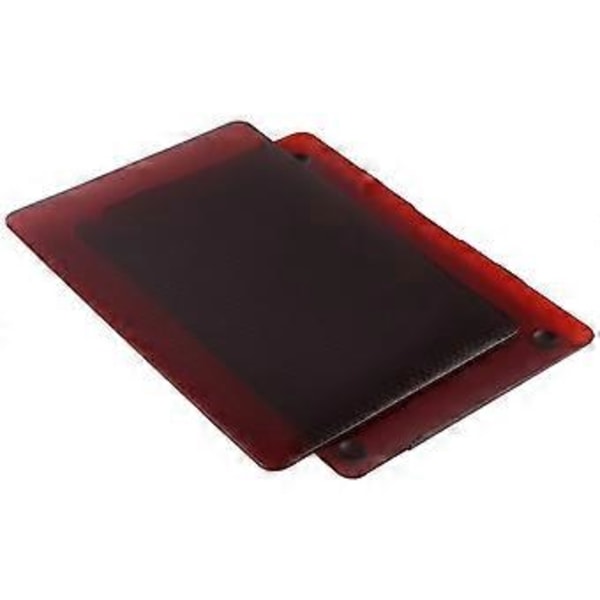 Laptop Plast Honeycomb Skyddsfodral För MacBook Air 13,3 tum A1932 / A2179 / A2337 (Vinröd)