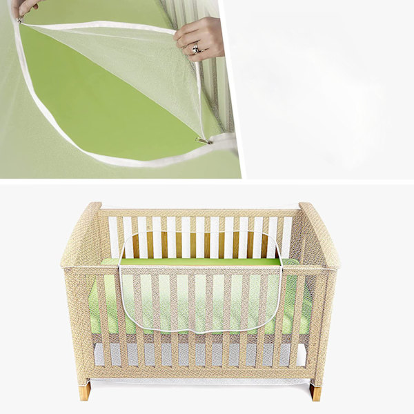Nät för spjälsäng, vagga & juniorsäng - Babymyggnät - Kattnät