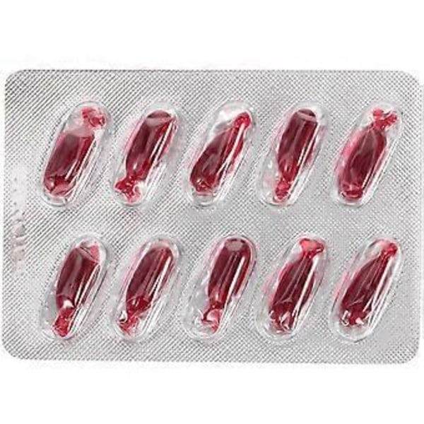 10 stk. Halloween Blodkapsler Falske Halloween Blodrekvisitter Halloweenutstyr