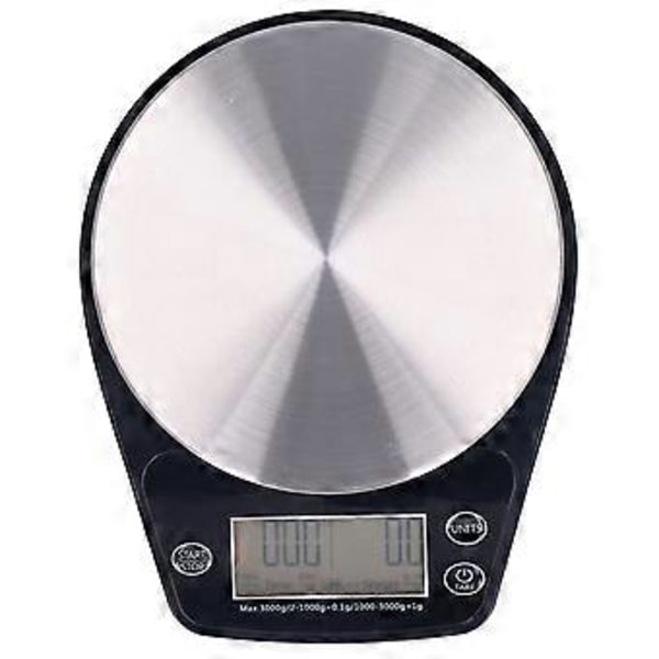 Kaffevåg 0,1g till 3kg Hög Noggrannhet Uns Gram Justerbar Inbyggd Timer Stor LCD-skärm Automatisk Avstängning Matvåg