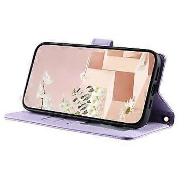 Mobilskal med Snöre för Samsung Galaxy A32 4G (EU Version) Rombmönstrat Läder Plånboksfodral Style A
