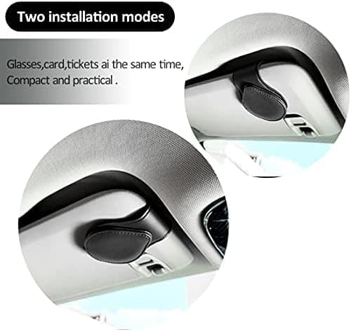 2 Pakker Bilbrilholder Universal Bilvisir Solbrilholder