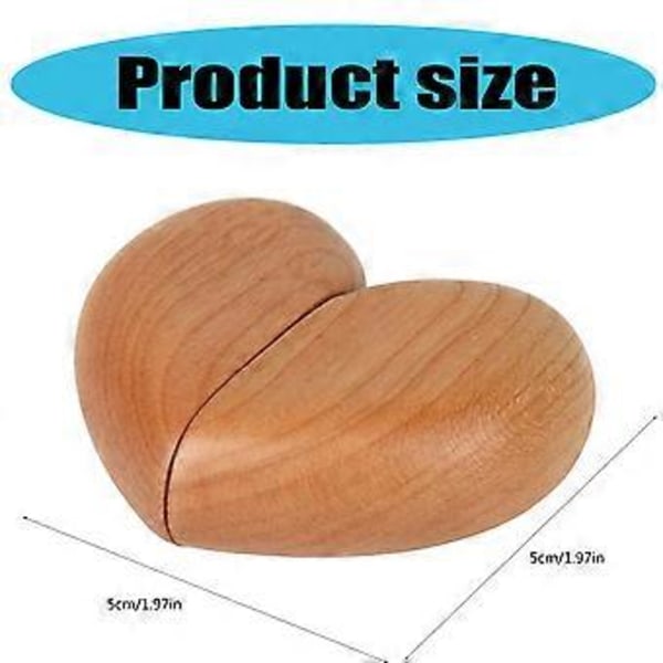 Sofistikerad Hjärta Vändbara Ringar Box Elegant Hjärta Form Förlovningsringar Box För Par Som Söker Elegans Och Stil black walnut