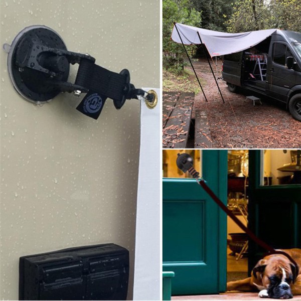 4 stk., Camping Sugerkopp Sugerkoppkroker, Sugerkoppanker Anc