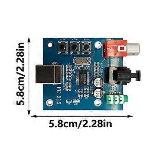 Kannettava PCM2704 USB Äänikortti Dekoodattu Levy Asema Moduuli Dekoodattu Levy PC:lle Kannettavalle HiFi-vahvistimille