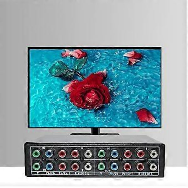 RGB Komponent Switch Selector 5 RCA 3-vägs YPBPR Kabel Komponent Switch AV Switcher för PS2 Wii Xbox
