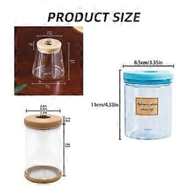 Selvvandende Plantepotter Vase Hydroponisk Beholder med Effektiv Fugtighedskontrol for Nem Vedligeholdelse og Dekoration 83 soft stopper