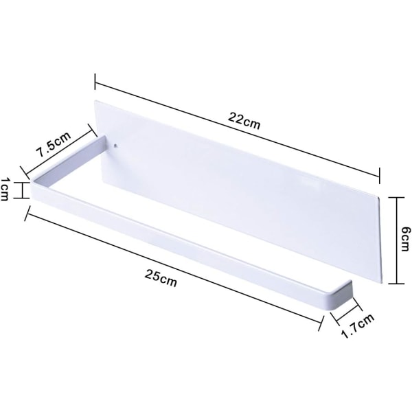 Papirhåndkleholder, veggmontert kjøkkenpapirholder, ingen boring