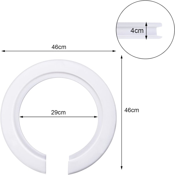 10 Pack E27 til E14 Plast Lampeskærm Ring Converter, Lampeskærm