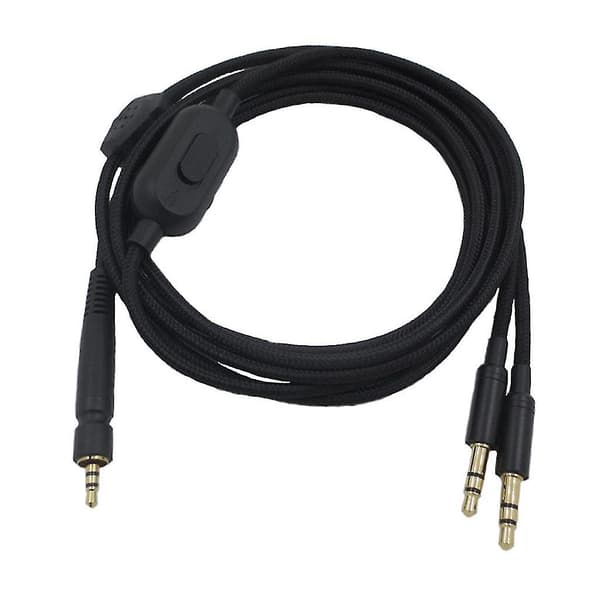 För Sennheiser- Game Zero Pc 373d Gsp350 500 600 Hörlurskabel. Dubbelkontaktversion.