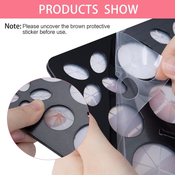 Sort - Foldbar Makeup Børste Organizer Børsteholder Bærbar Ma
