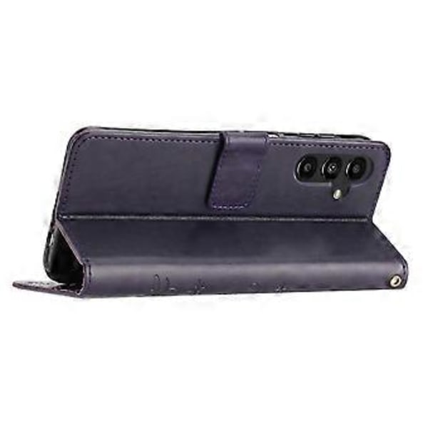 Til Samsung Galaxy S24 FE Etui PU Læder Telefon Wallet Cover med Rem Style F