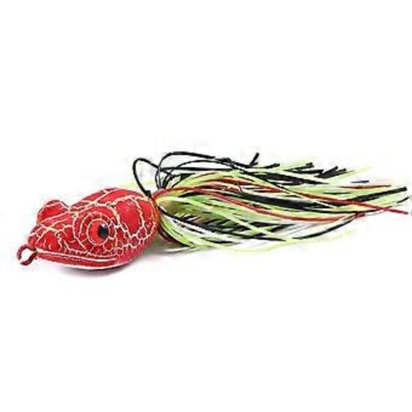 Fiskeriudstyr, Nedsænket Thunder Frog 10 cm agn, bionisk plastikagn, udendørs fiskegrej (2 pak) rød og sort, som vist på billedet