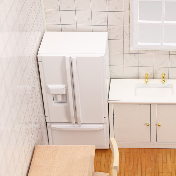 Miniature Træ Dukkehuse DIY Sæt 1:12 Skala Dukkehuse Møbler