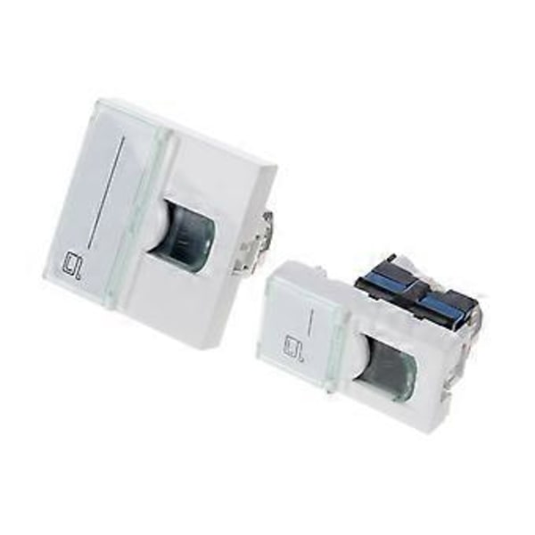 Cat6 RJ45 Keystone Jacks Slim Profil, Ethernet Veggkontakt Punch Down, Cat5e Keystone Modul Kobling for Veggplate A