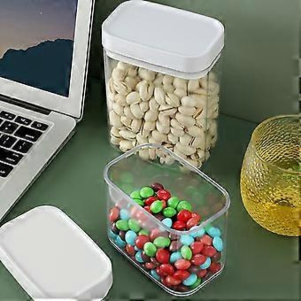 400/700/1200/1600ML Transparent Matförvaringsburk Bra Försegling Hållbar Livsmedelsgodkänd Lätt att Rengöra 1200ml