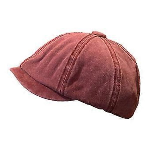 Newsboy Cap Hodeplagg Klassisk Vinter Vår Pageboy Hatt for Reise Utendørs Dating (Claret)