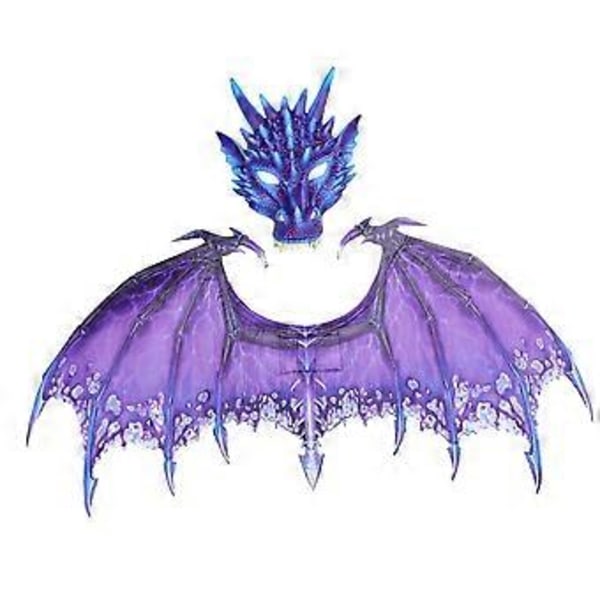 Drakdräkt för vuxna Maskerad Drakvinge Röd(Lila) Purple