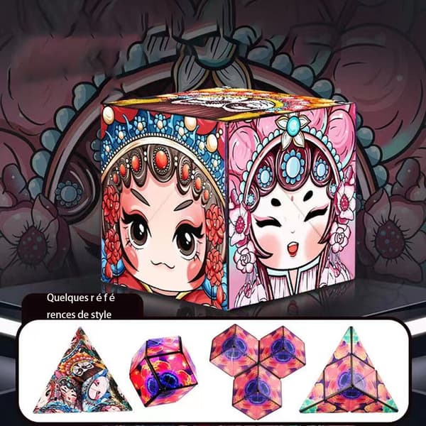 One Piece (Peking Opera Face Makeup) 3D Magnetisk Variation Tre-D