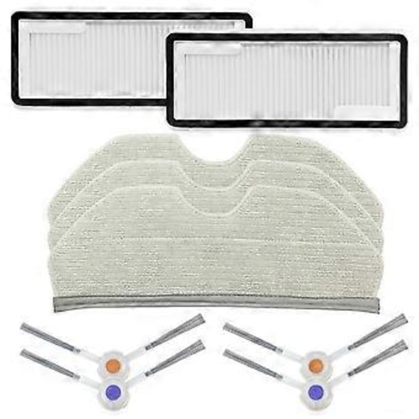 For Narwal Freo X Ultra & Freo X Plus / K1 Sidebørste Hepa Filter Moppeklut Erstatningsdeler Kit