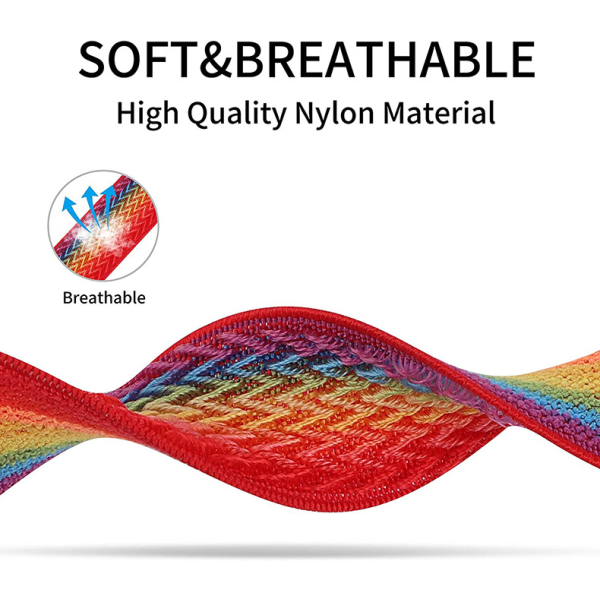 3 bølge mønstret nylon integrert stropp (grå, svart, blågrå)